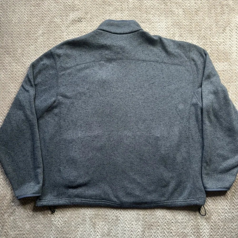 ORVIS Men's Trout Bum Polyester Fleece Full Zip Knit Jacket Gray Size XXL‎